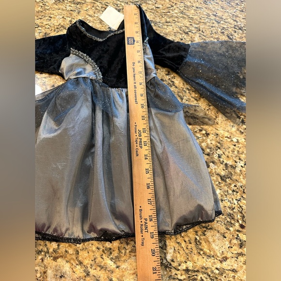 Girls black & gray girls witch costume dress size 2-3T - Picture 5 of 5